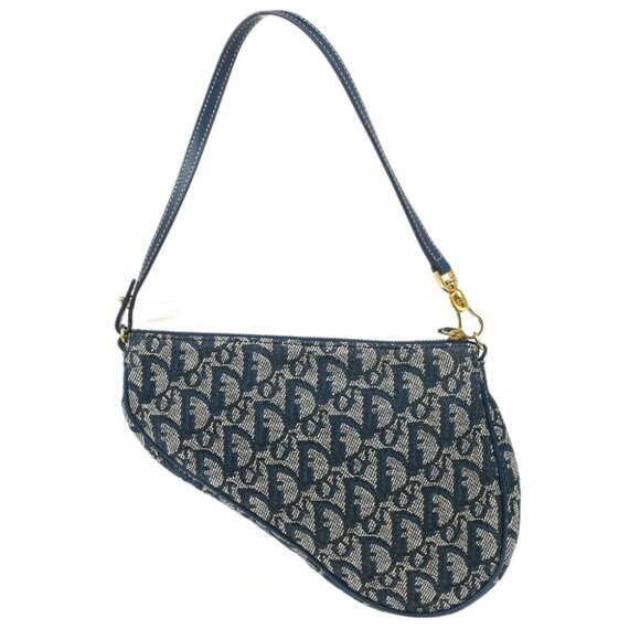 Christian Dior Navy Trotter Saddle Handbag - Picture 2 of 10